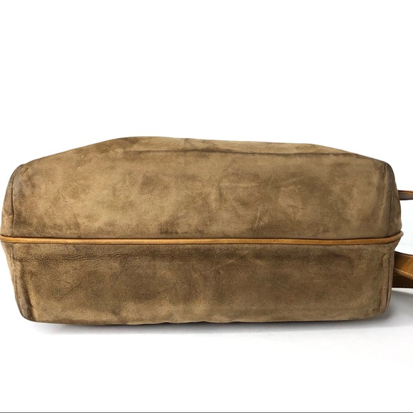 Vintage Mark Cross Brown Suede Handbag - Picture 7 of 13